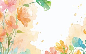 水彩花卉背景