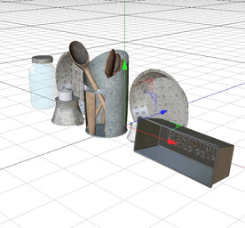 C4D模型 厨房工具