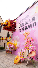 保元里花朝节龙头花伞 