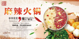 火锅展板