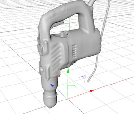 C4D模型 电钻