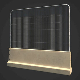 C4D模型 围栏
