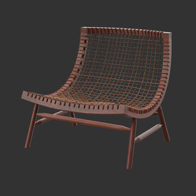C4D模型 藤椅