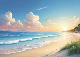 海边沙滩背景