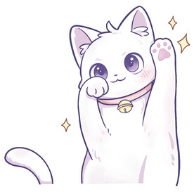 卡通幸运猫图案