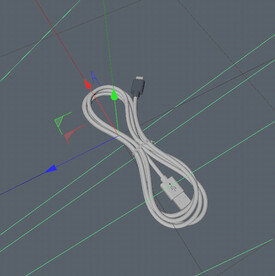 C4D模型 数据线