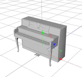 C4D模型 钢琴