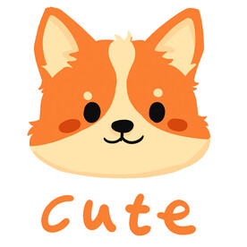 卡通柯基图案设计