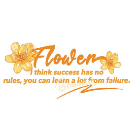 卡通金花英文字体设计