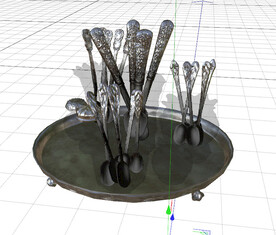 C4D模型 勺子