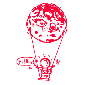 卡通宇航员图案设计