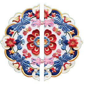 卡通花环图案设计