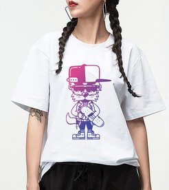 卡通滑板猫图案设计