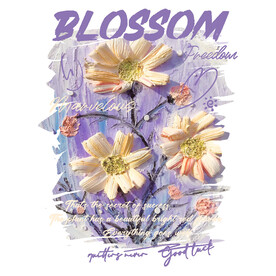 卡通大油画蔷薇