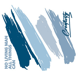 卡通清新雅蓝笔触图案