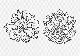 矢量花纹