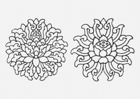 矢量花纹