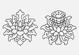 矢量花纹