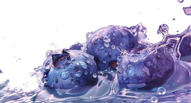 高清蓝莓免抠图素材图片