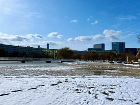城市雪景
