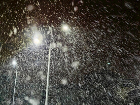 城市雪景