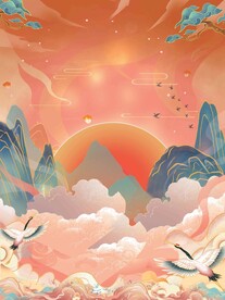 节日海报展板晚会背景