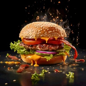 牛肉芝士汉堡