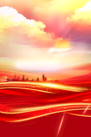 节日海报展板晚会背景