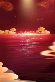 节日海报展板晚会背景