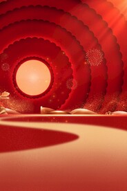 节日海报展板晚会背景