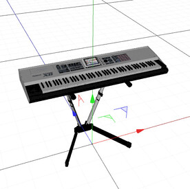 C4D模型 电子琴
