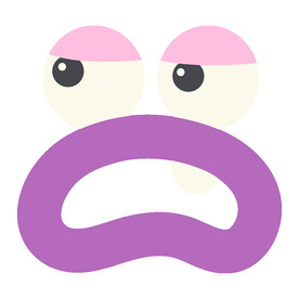 卡通表情紫图案