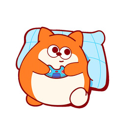 卡通墩墩狐狸图案