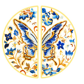 卡通国风蝴蝶图案