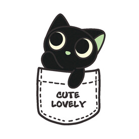 卡通机智猫图案