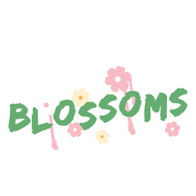 卡通青春之花图案