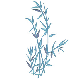 卡通清绣竹图案