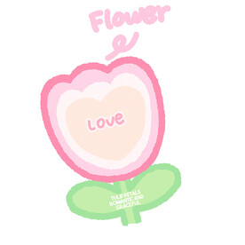 卡通郁金香季图案