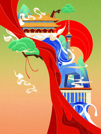  节日海报展板晚会背景