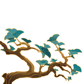 树叶树枝树干元素素材