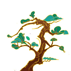 树叶树枝树干元素素材