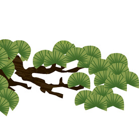 树叶树枝树干元素素材