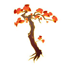 树叶树枝树干元素素材