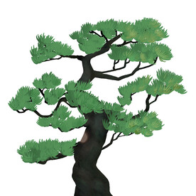 树叶树枝树干元素素材