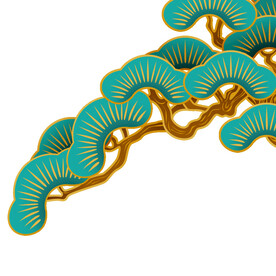 树叶树枝树干元素素材