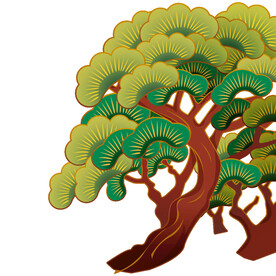 树叶树枝树干元素素材