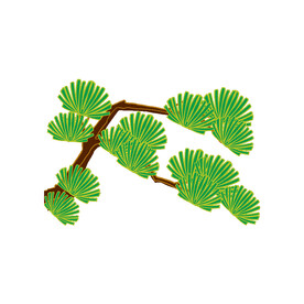 树叶树枝树干元素素材