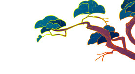 树叶树枝树干元素素材