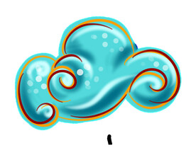 中国风祥云云纹节日元素