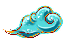 中国风祥云云纹节日元素